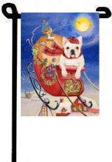 English Bulldog on a holiday flag for your garden. bulldog-garden-flag.jpg