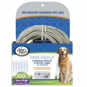 100-foot overhead trolley and tie-out cable kit 100-foot overhead trolley and tie-out cable kit.
