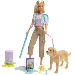 barbie and pooping dog