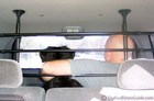I just love this picture... Jim and Destin -- best buddies riding in the back of the Jeep on the way BACK to the vet.