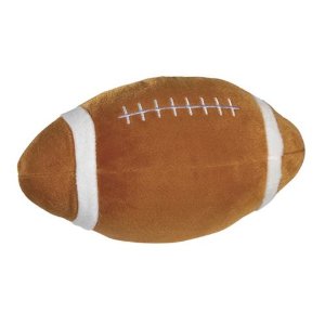 plush football dog toy