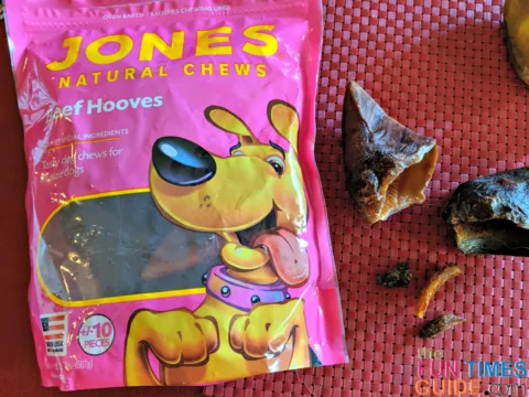 Jones Natural Chews cow hooves get 2 paws up in our house! 