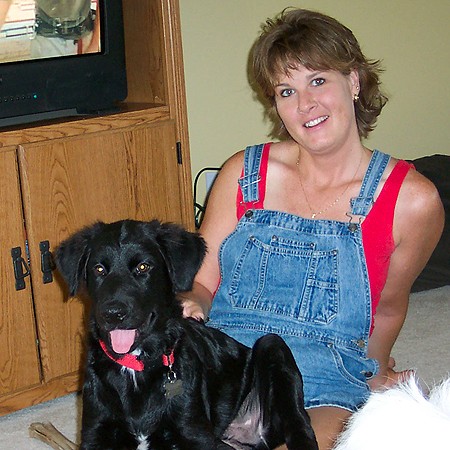 Destin checking out the comfort of Lynnette's 'dog chair'.