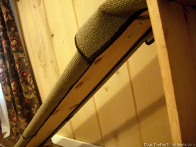 A look underneath the dog ramp. 