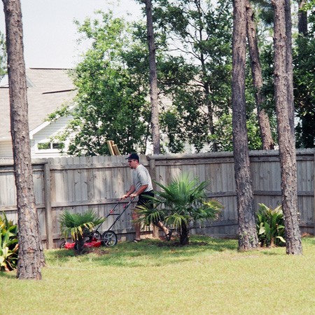 We had a huge backyard at our Gulf Breeze House.