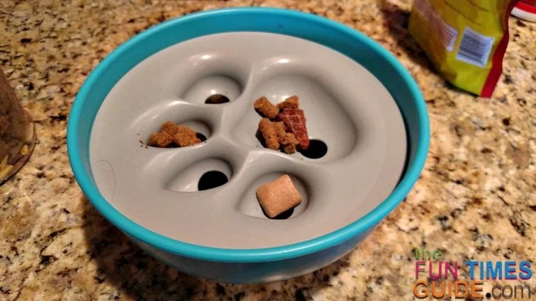 The PAW5 bowl is an interactive dog treat bowl