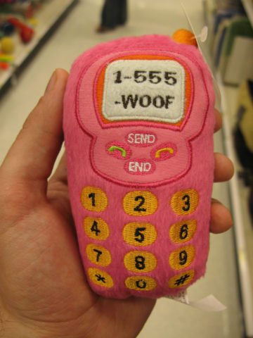 dog phone toy