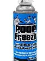 dog poop freeze spray