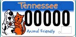 Tennessee pet license plates.