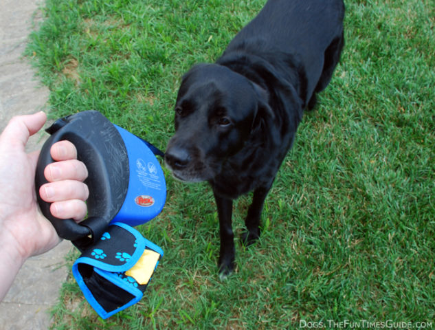 kong retractable leash with waste bag