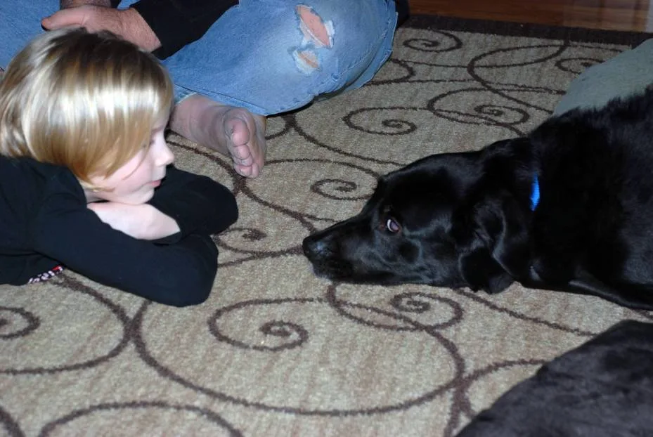 Tenor is SO good at praying on command he even lets our niece give him the command to do so.